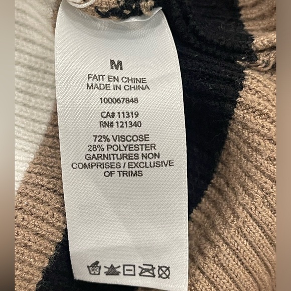 Dynamite Striped Tan Sweater in size M - Picture 4 of 5